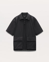 Breaker Relaxed Fit Utility Overshirt - Black