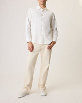 Griffin Hemp-Cotton Shirt - Marshmallow