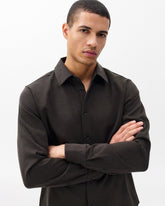 Tomlin Merino Wool Knit Shirt - Stonewall