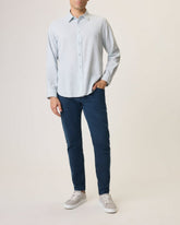 Griffin Hemp-Cotton Shirt - Highrise Storm Stripe