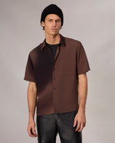 Dalton Printed Shirt - Brown Gradient