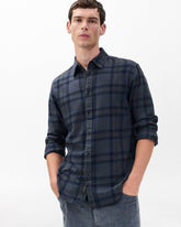 Tomlin Plaid Flannel Shirt - Ombre
