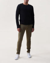 Classic Slub Cotton Long-Sleeve Tee - Black