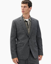 Butler Italian Houndstooth Blazer - Black/Grey