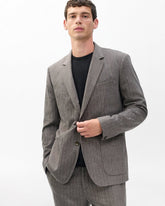 Butler Italian Flannel Blazer - Mink Stripe