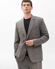 Butler Italian Flannel Blazer - Mink Stripe