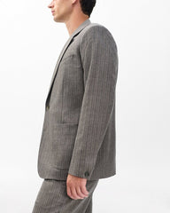 Butler Italian Flannel Blazer - Mink Stripe