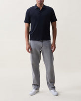 Classic Slub Cotton Polo - Black