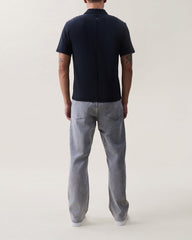 Classic Slub Cotton Polo - Black