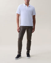 Classic Slub Cotton Polo - White