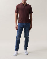Classic Slub Cotton Polo - Espresso