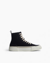Jones High-Top Canvas Sneakers - Black