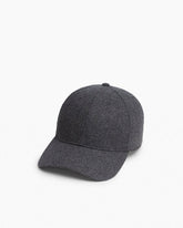 Miles Wool-Blend Baseball Cap - Gray Wool
