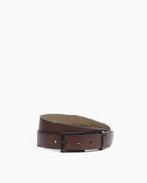 Parker Leather Belt - Dark Clove