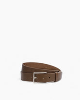 Parker Leather Belt - Olive