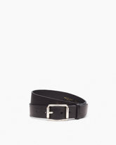 Evan Leather Belt - Black