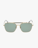 Ryan Square Aviator Sunglasses - Bronze Olive
