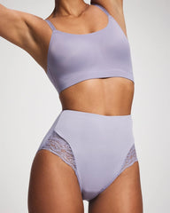 Tummy High-Waist Brief Panty with Lace - Soma