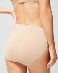 High-Waist Brief Panty with Lace - Soma