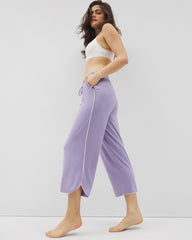 Solid Piped Crop Pajama Pant - Soma