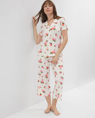 Short Sleeve Notch Collar Pajama Top - Soma
