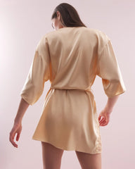 Silk Short Robe - Soma