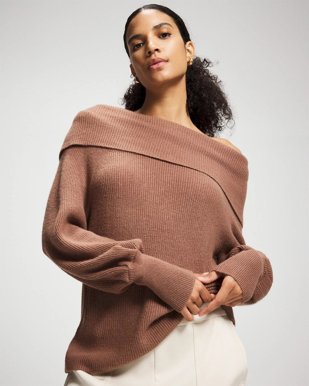 Premier Knit off the Shoulder Sweater - Soma