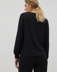 Long-Sleeve V-Neck Pajama Top - Soma