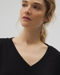 Long-Sleeve V-Neck Pajama Top - Soma