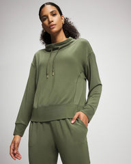 Ultrasoft Fleece Relaxed Funnel Neck Sweatshirt - Soma