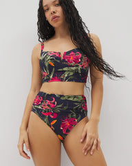 Soma Swim Ruched High-Waist Bikini Bottom - Soma