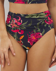 Soma Swim Ruched High-Waist Bikini Bottom - Soma