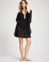 Sunkissed Crochet Chiffon Caftan - Soma