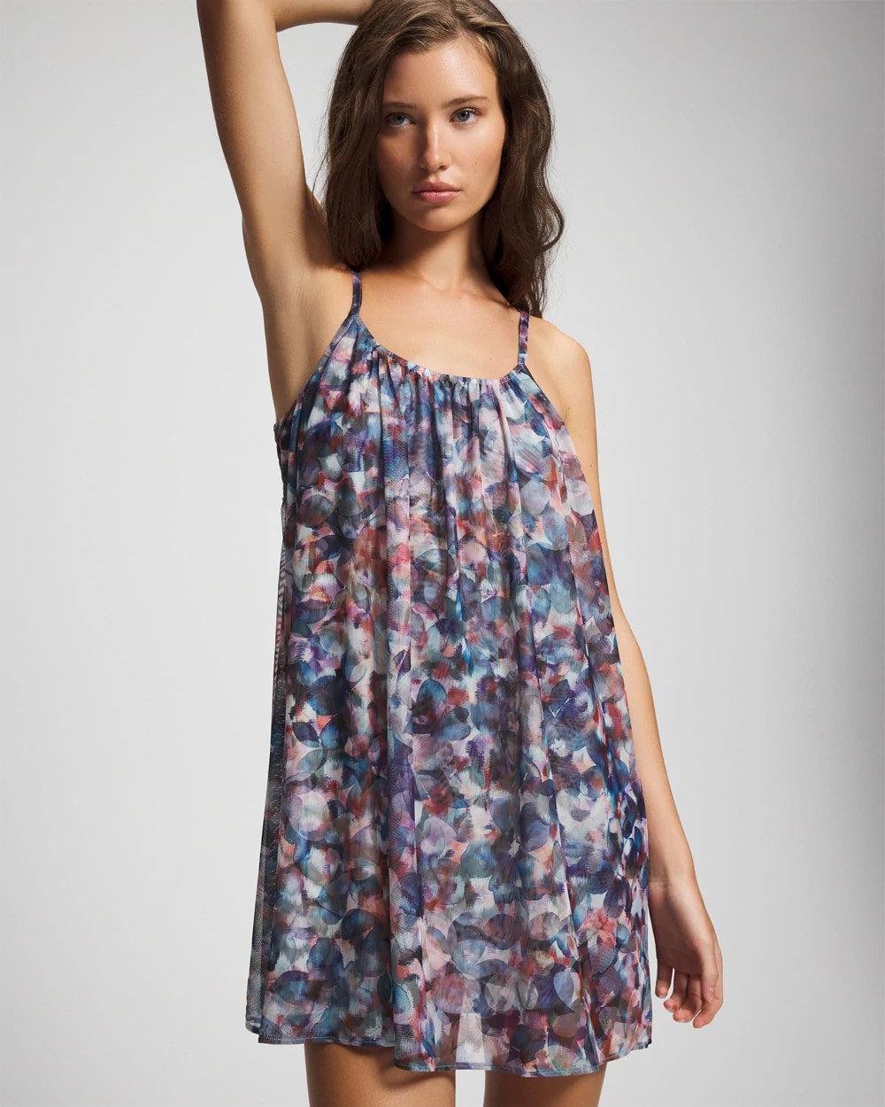 Mesh Ruched Chemise - Soma