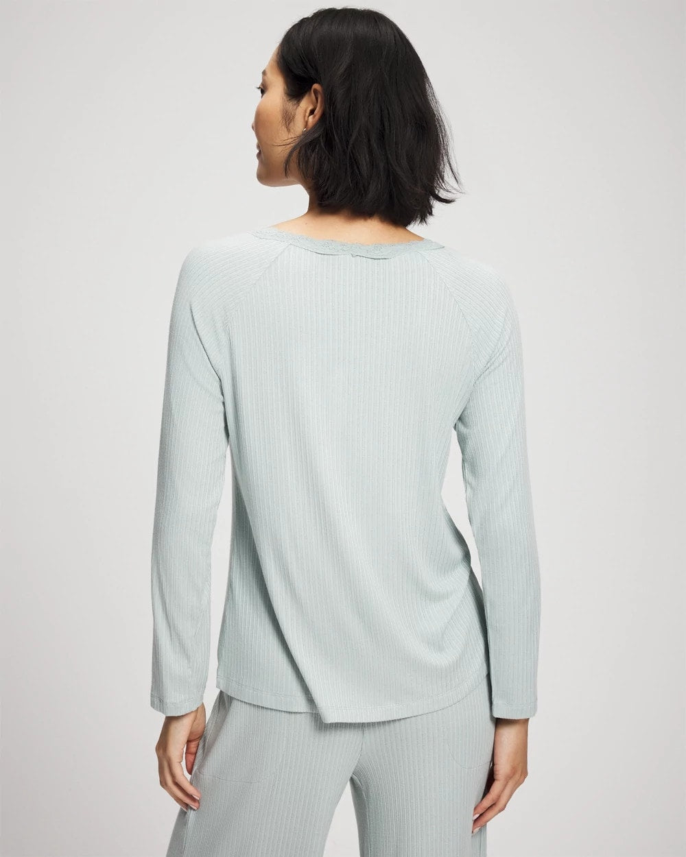 Pointelle Long Sleeve Pajama Top - Soma