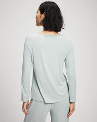 Pointelle Long Sleeve Pajama Top - Soma