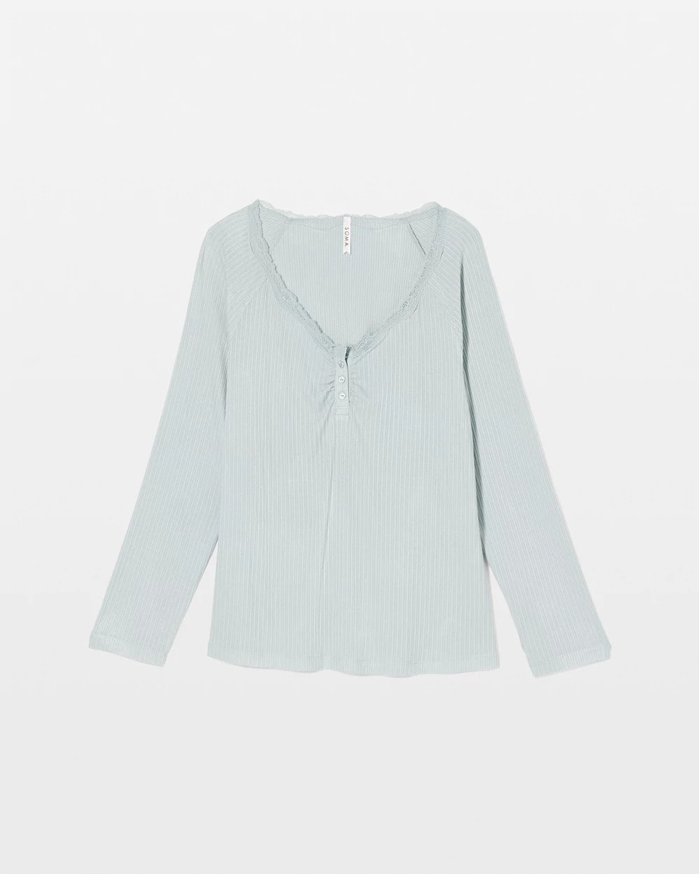 Pointelle Long Sleeve Pajama Top - Soma
