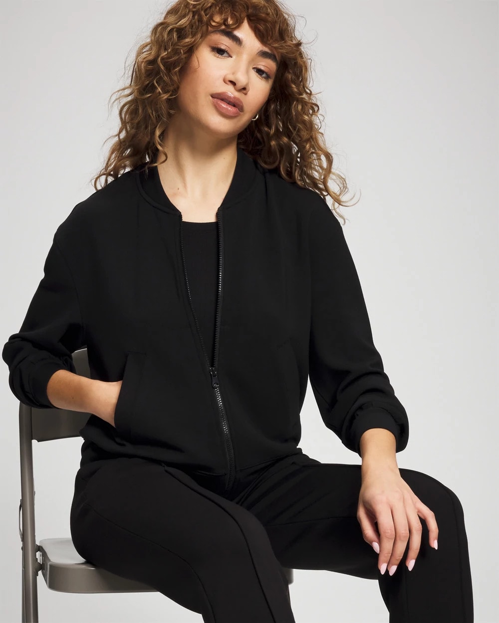 Modern Modal Bomber Jacket - Soma