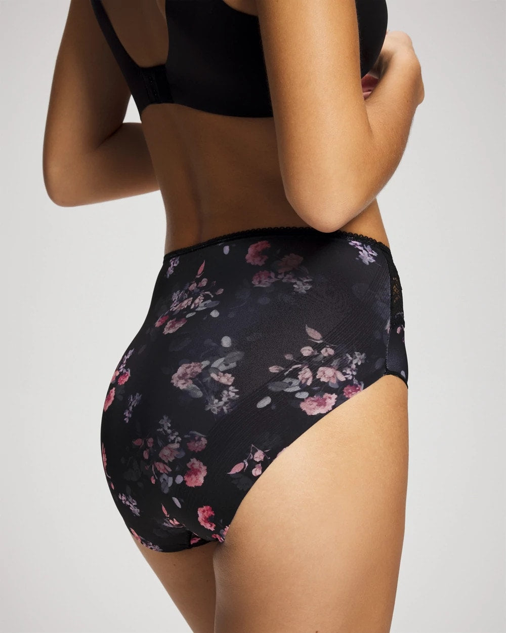 Vanishing Edge Microfiber Modern Brief Panty with Lace - Soma