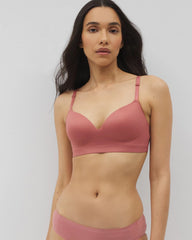 Luxe Wireless Bra with Lace Back - Soma