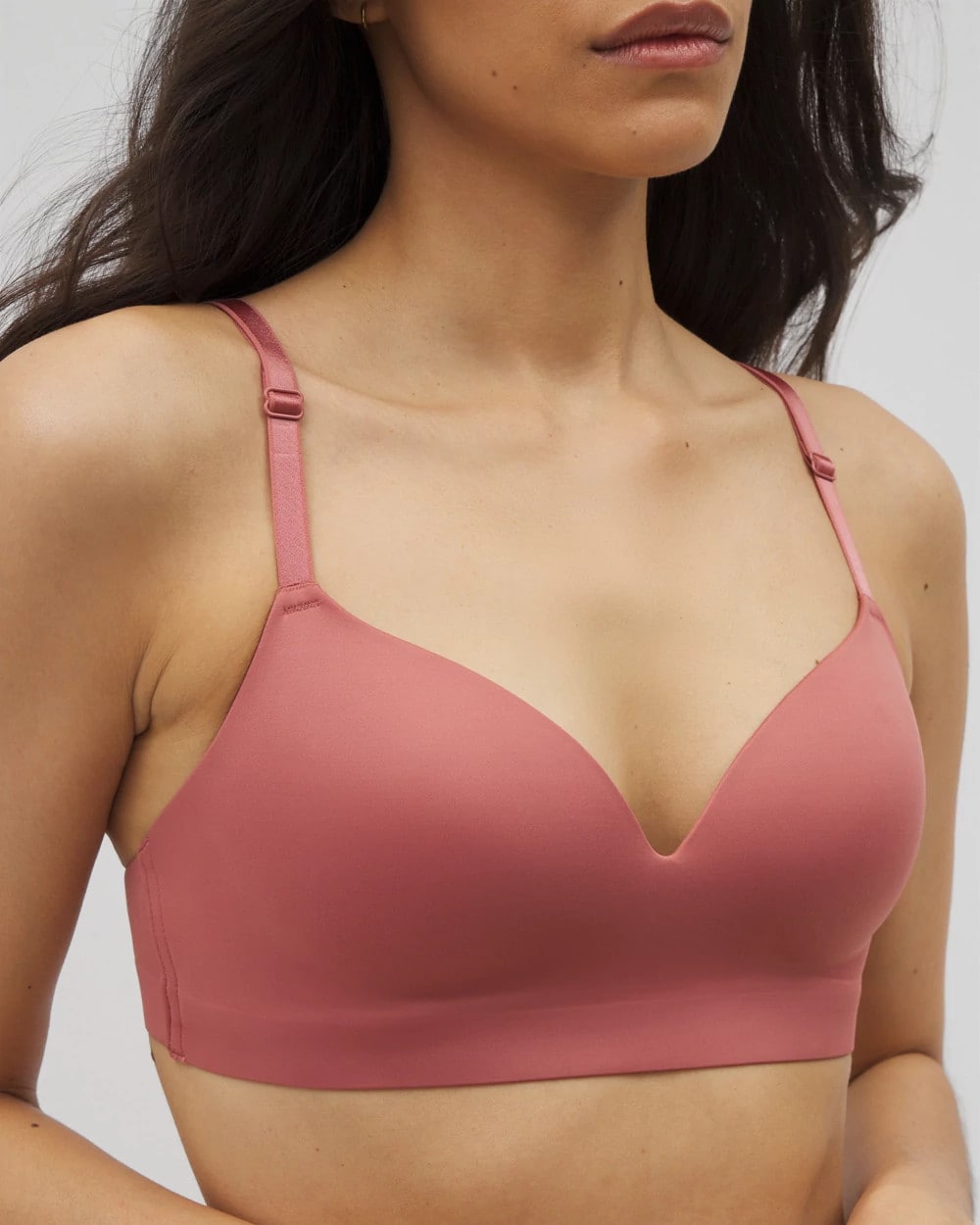 Luxe Wireless Bra with Lace Back - Soma