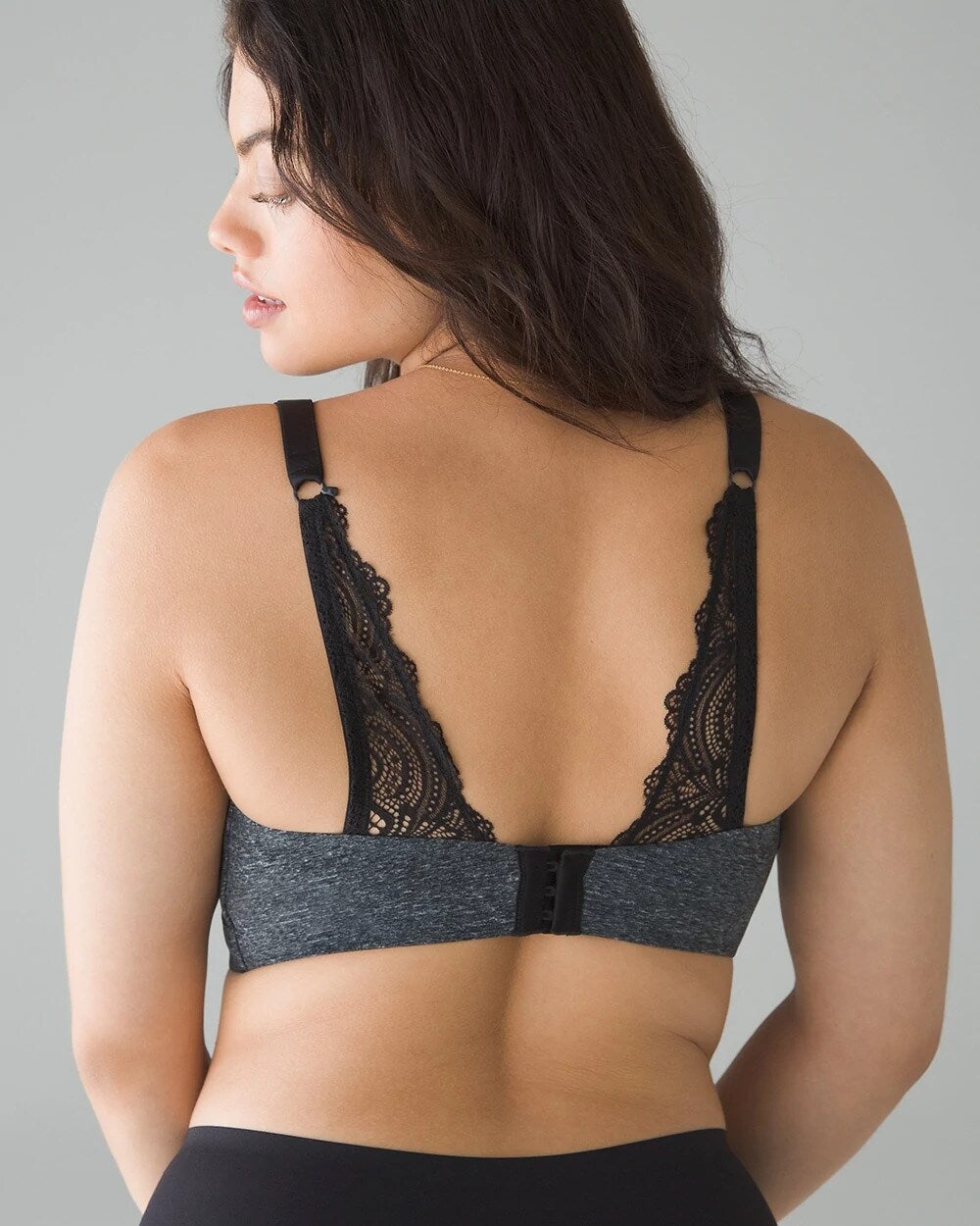 Luxe Wireless Bra with Lace Back - Soma
