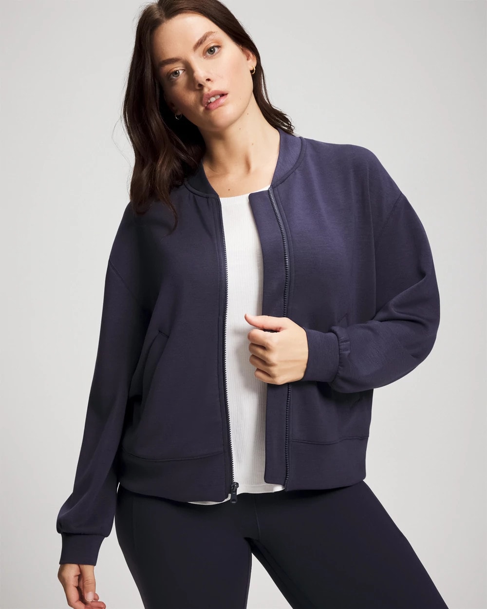 Modern Modal Bomber Jacket - Soma
