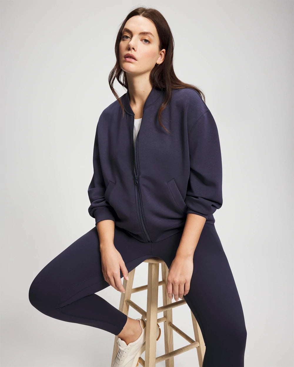 Modern Modal Bomber Jacket - Soma