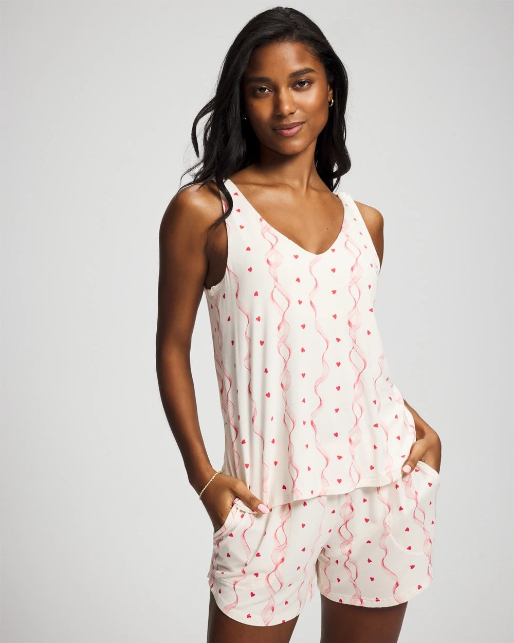 Shirred Strap Pajama Tank - Soma
