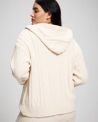 Cable Knit Plush Hoodie - Soma