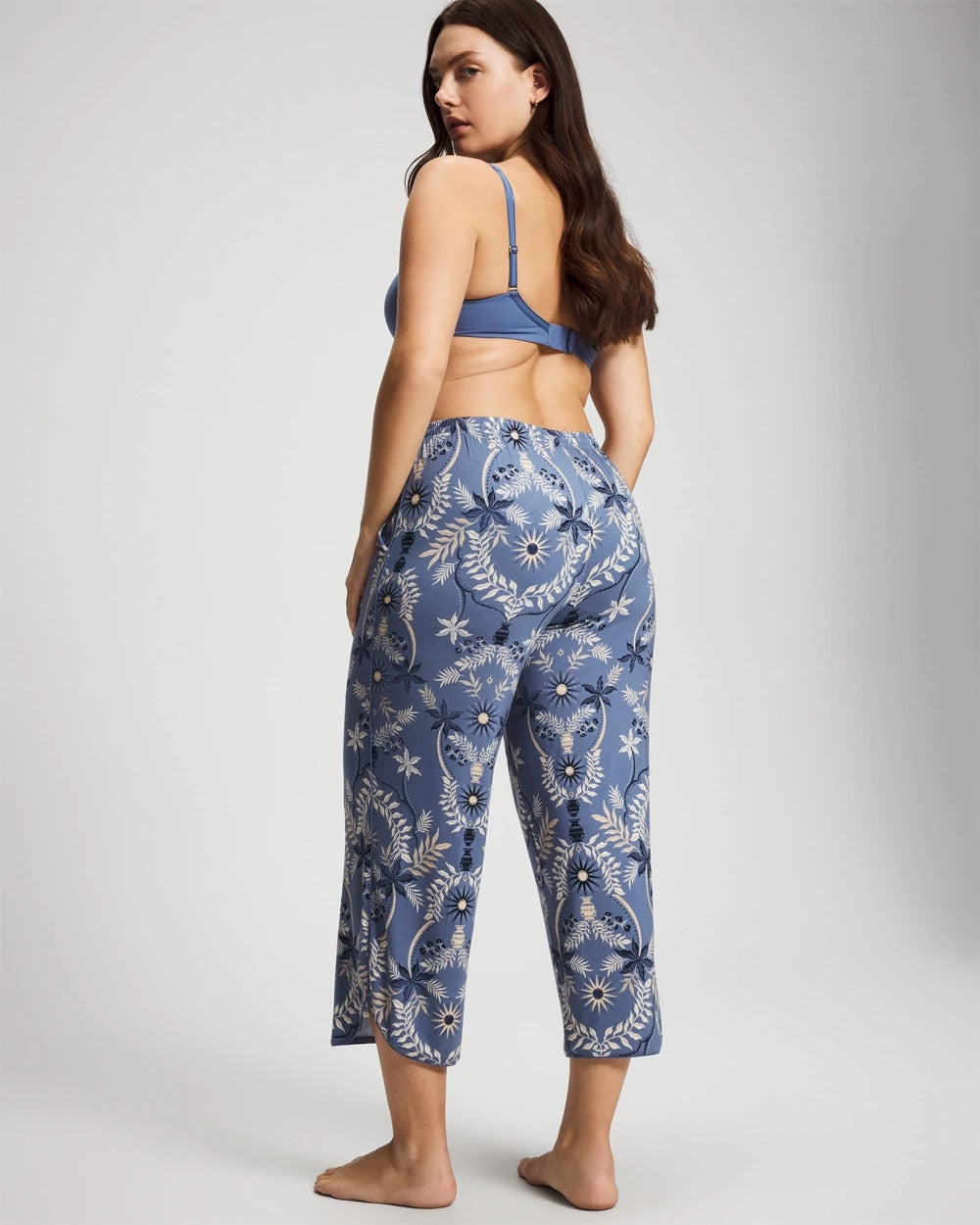 Piped Crop Pajama Pants - Soma