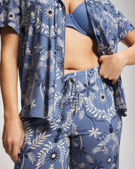Piped Crop Pajama Pants - Soma