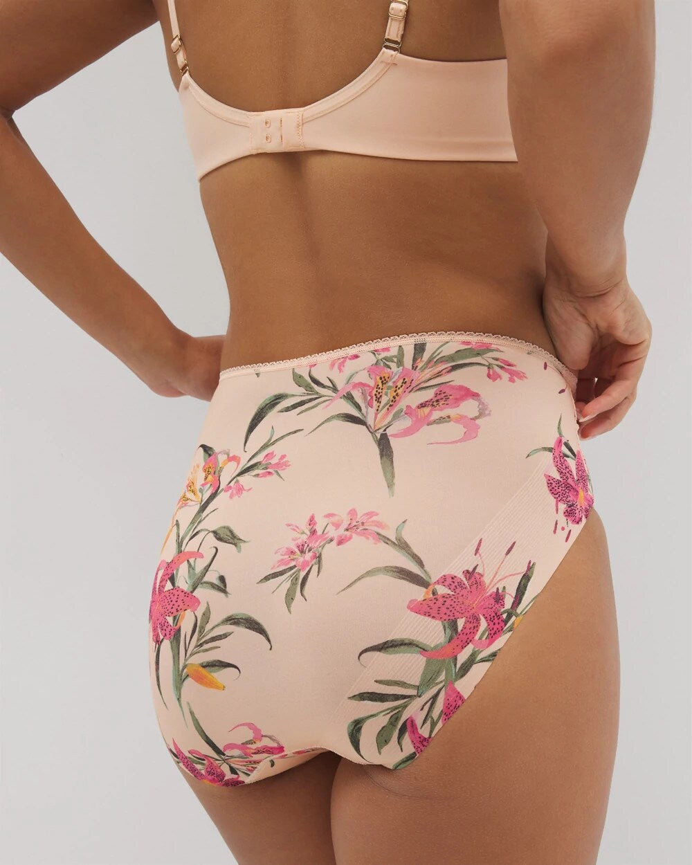 Vanishing Edge Microfiber Modern Brief Panty with Lace - Soma
