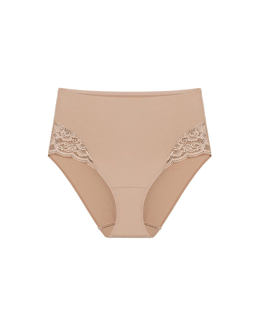 High-Waist Brief Panty with Lace - Soma